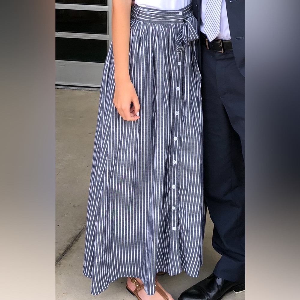 Nautical Maxi Skirt